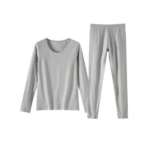 Autumn clothes and autumn trousers antibacterial women's pure cotton suit women's thin thermal underwear Lycra cotton base suit large size wholesale