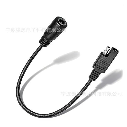Coaxial Female to Sae Motorcycle Gear Cable, Compatible with Gerbing Heated Clothing Gloves Socks Vest Cable