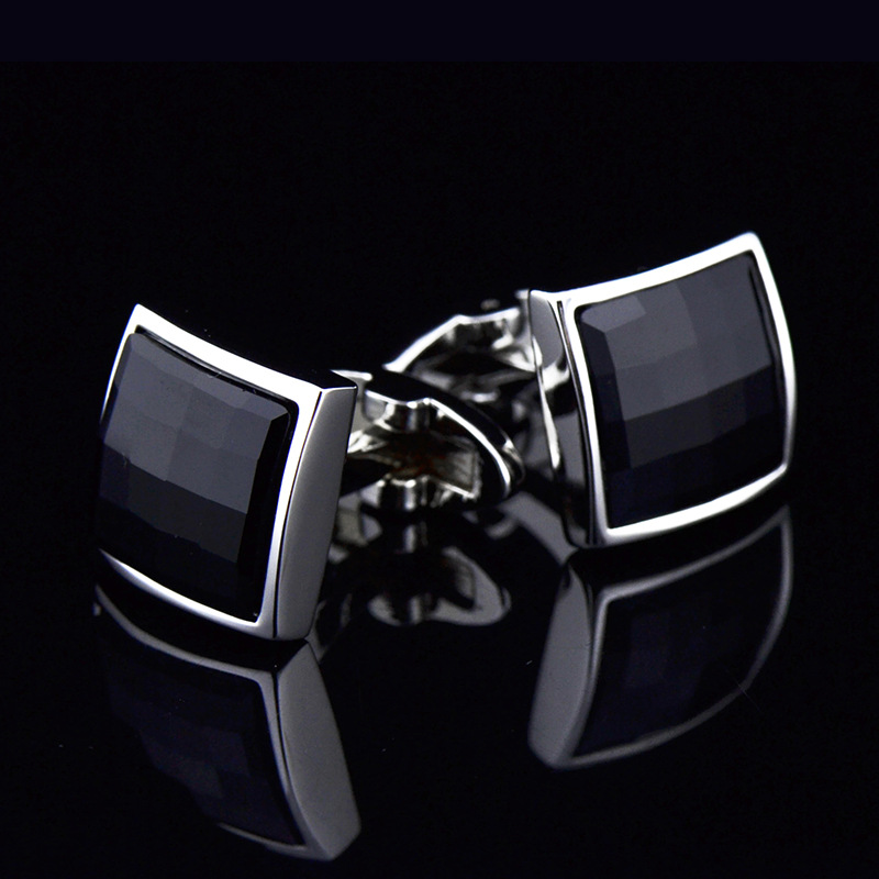 Desi French Shirt Cufflinks Men's Cat's Eye Gemstone Cuff Nails Turquoise Sleeve Nails Black Agate Copper Buttons