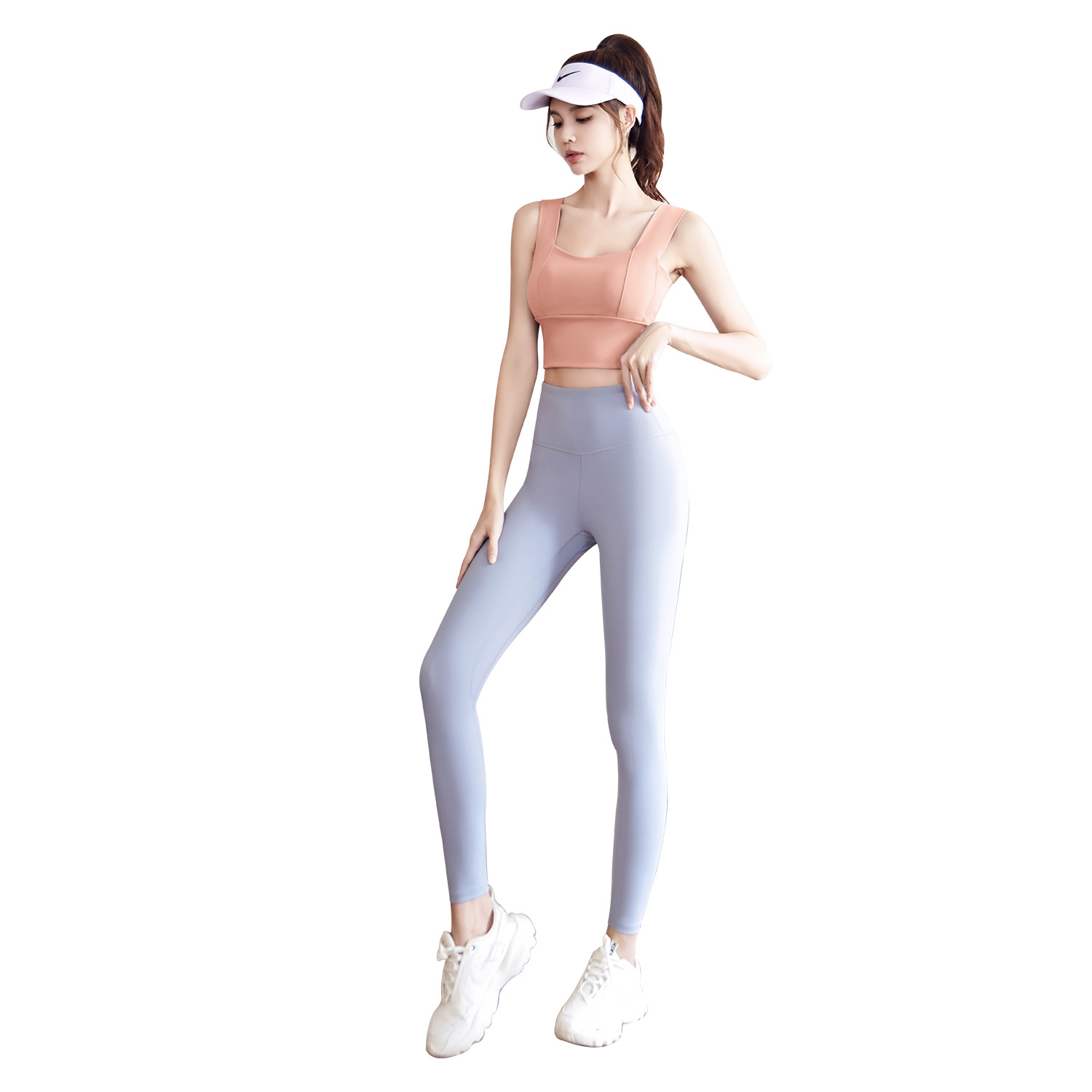 Juyi Tang Honey Peach Basic Yoga Set Antichoque Fixed Middle Intensity Sports Set Indoor Running Fitness Set