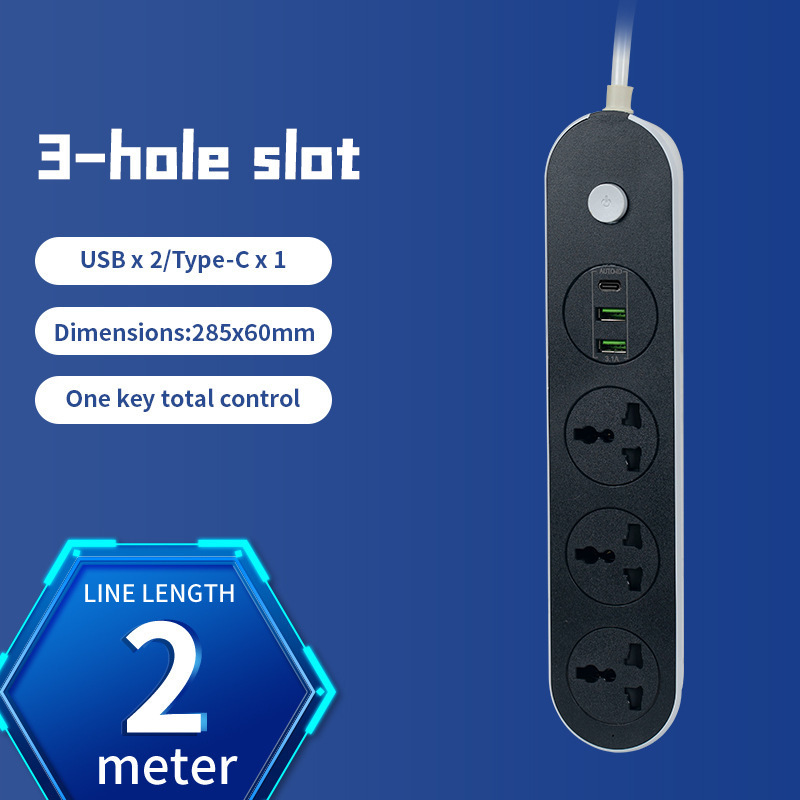 Euro con cable enchufe USB multi-orificio bit enchufe tablero de enchufe doméstico intercambio universal internacional enchufe transfronterizo al por mayor