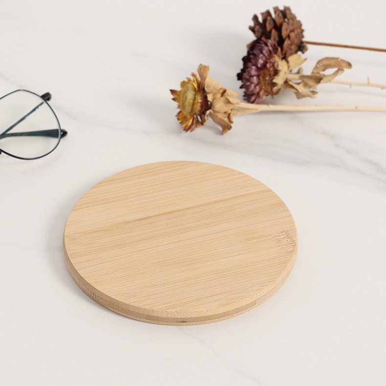 Posavasos de madera mantel redondo japonés taza estera de aislamiento térmico almohadilla simple café montaña de madera