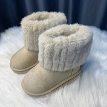 2024年韩版网红保暖小香风儿童时尚雪地靴小女孩公主棉鞋秋冬童鞋