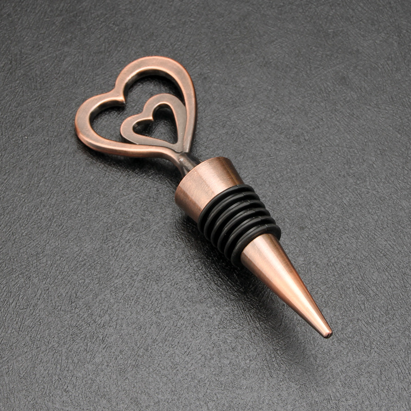 Tapón de botella de vino tinto tapa de aleación love regalo de boda estrella de mar en forma de corazón copo de nieve arte de preservación hermético juego de vino transfronterizo