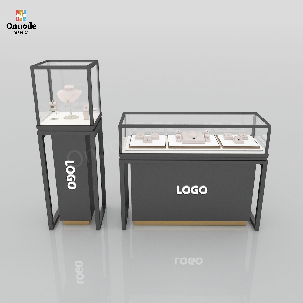 不锈钢珠宝展示柜奢侈珠宝玻璃展示柜商场手表展示柜样品多功能