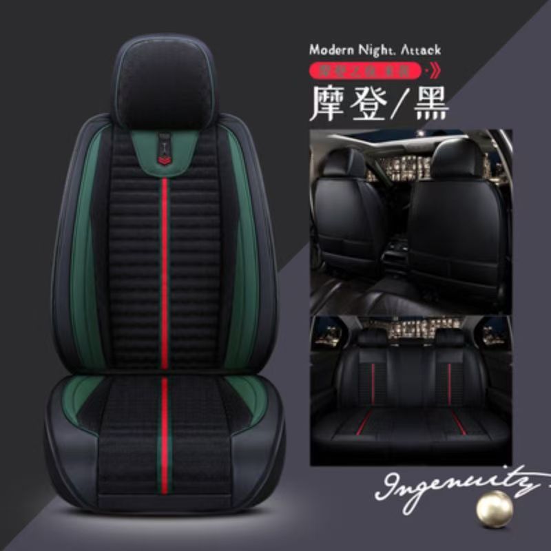 Modelə uyğun (Original) oturacaq örtükləri – Gaofe Bora Sagitar Lavida - full-cover-standard-edition-modern-black-full-car-five-seats