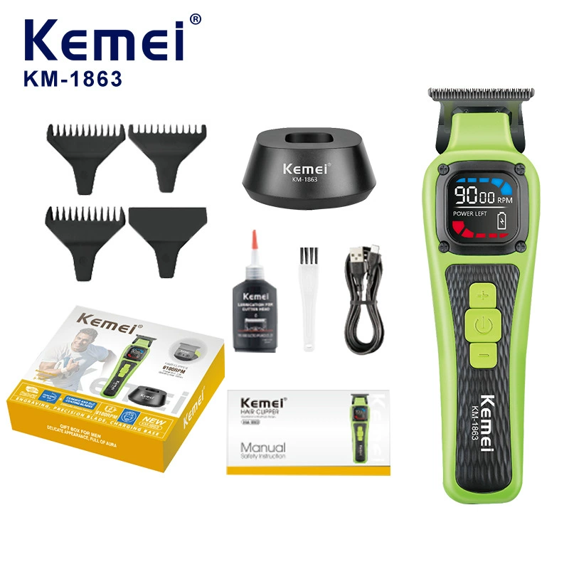 科美 Smart электрическая машинка для стрижки, набор, с LED-дисплеем