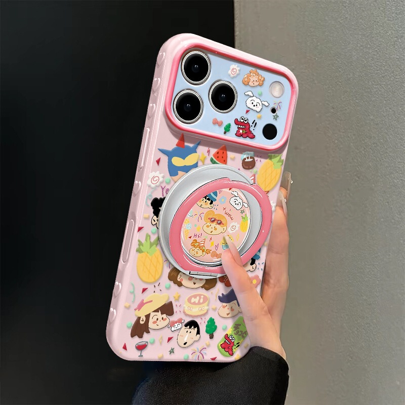 Xiaoxin Family Suitable for Apple 17Promax Mobile Phone Case Iphone16 Rotating Stand 15 Cute 14 Couple 13 Xiaoxin Family Suitable for Apple 17Promax Mobile Phone Case Iphone16 Rotating Stand 15 Cute 14 Couple 13