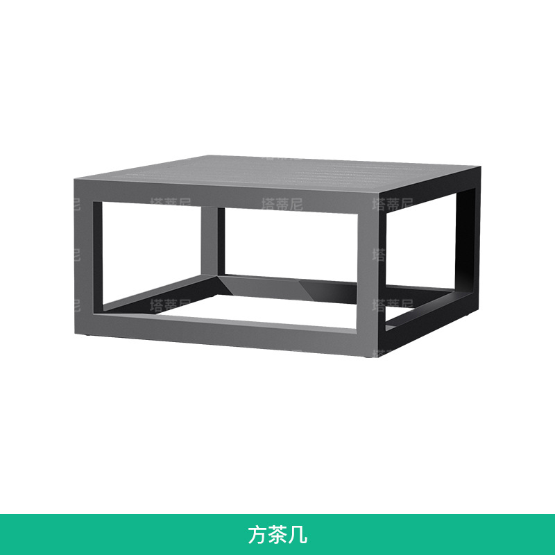 Conjunto de muebles de teca para exteriores, resistentes al agua y a los rayos UV, para patio, jardín, terraza, sofá de aluminio para balcón.