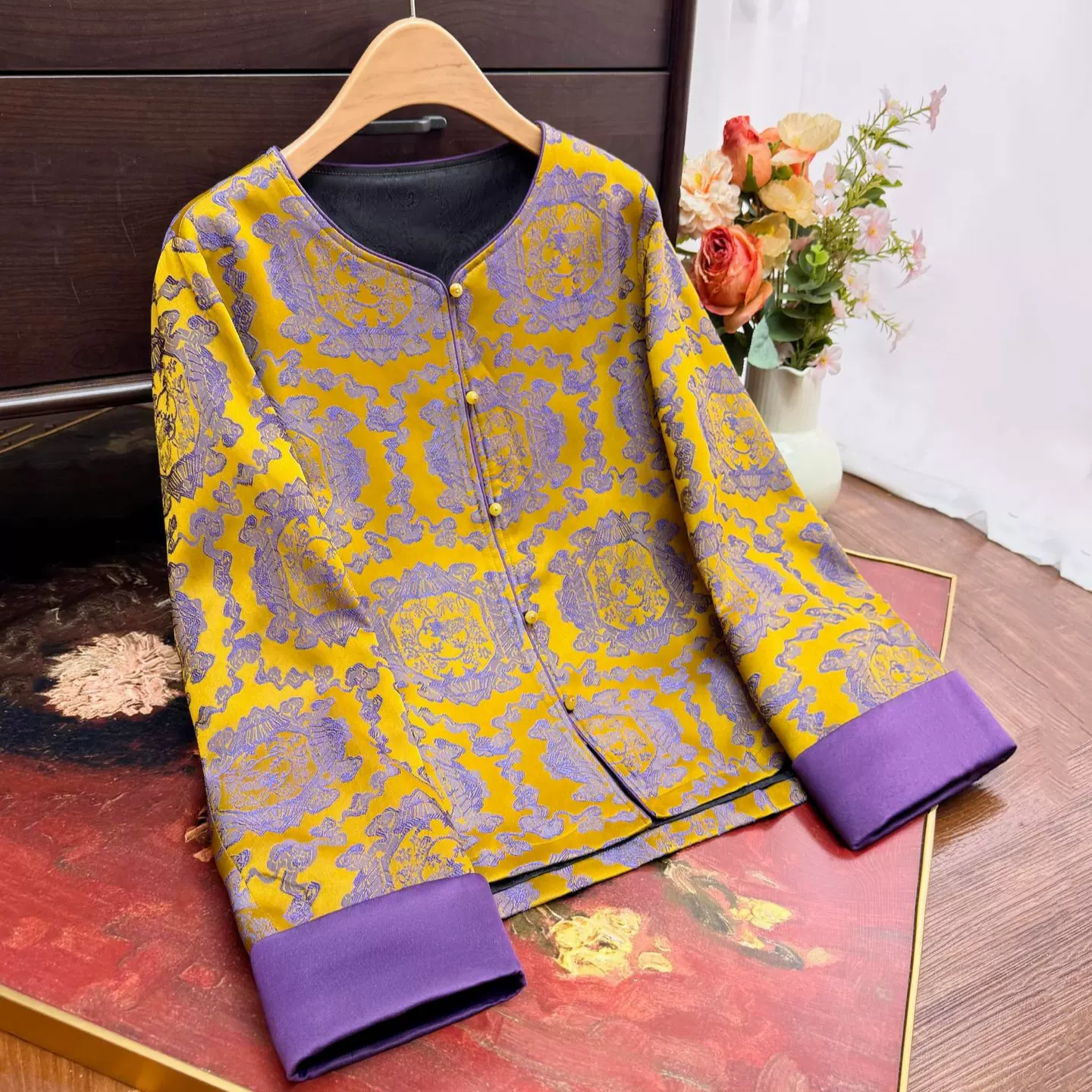 新中式刺绣改良唐装国风外套2025秋季新款圆领衬衫宽松时尚上衣女