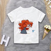 Children's cartoon clothing suitable for men and women for princess, T-shirt for boys, top