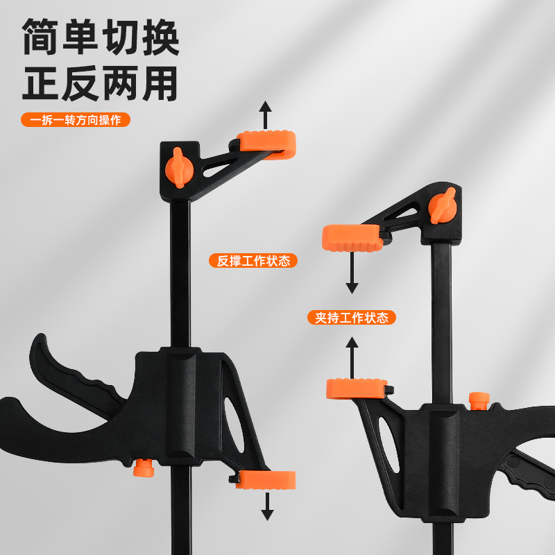Mini clip F fijo bidireccional transfronterizo clip rápido de nailon clip de carpintería de 4 pulgadas tipo gatillo clip de carpintería al por mayor