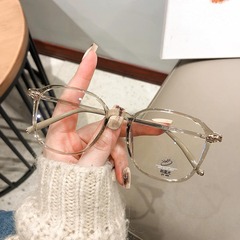 Ankang Ultra-Light Transparent Square Frame Reading Glasses for Women, Adjustable for Prescription, Suitable for Round Faces, Natural Look Slim Frame - Model 01222