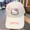 Hello kitty, beige fashionable cap