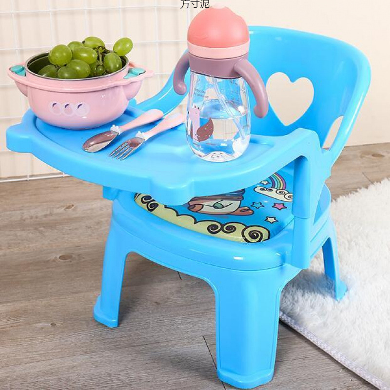 Children's Backrest Chair, Dining Chair, Plastic Backrest Chair, Thickened Baby Stool, Dining Stool