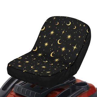 跨境黑色星星月亮图案定制防滑耐磨大拖拉机座椅套防泥防尘保护套