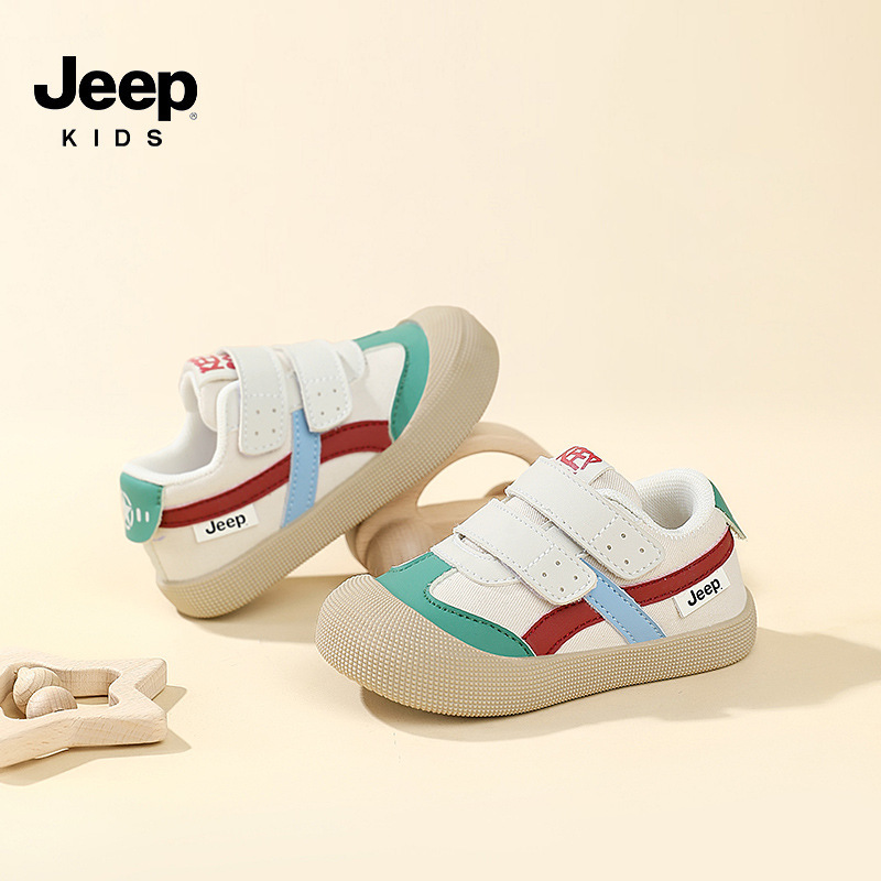Jeep女童靴2025春秋新型快適軽やか子供靴子供赤ちゃん靴携帯マジックテープ男子供|undefined