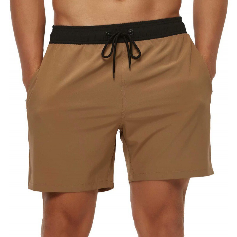 Amazon European and American Men's Shorts Drawstring Loose Casual Running Fitness Beach Pants