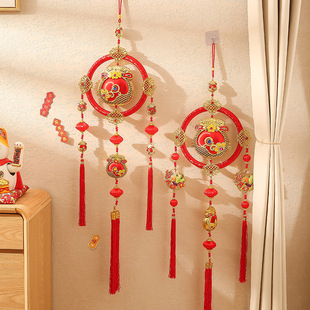 Year of the Snake High-End Gift Decoration Pendant with the Word "Fu" and the God of Wealth for Housewarming. Wholesale Decoration for Wedding Entrance and Entrance Door