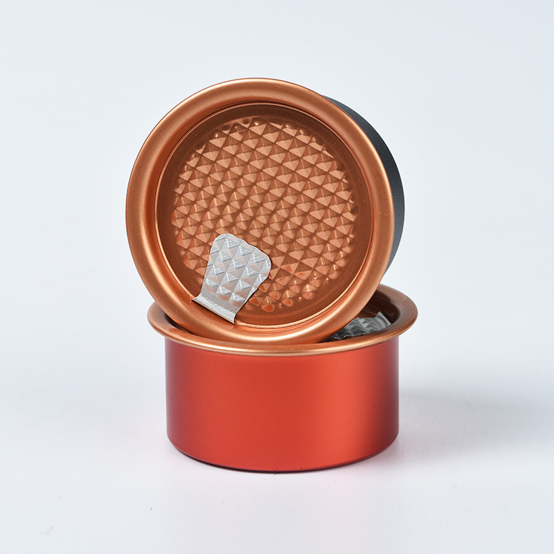 Fabricante de suministro de alumina de té de lata pequeña fácil de desgarrar barril de té portátil una bolsa de latas de sellado de glándula image 6