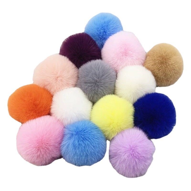 В наличии оптом Имитация меха кролика рекс мяч DIY помпон ювелирные аксессуары Одежда обувь и головные уборы аксессуары брелок сумка кулон