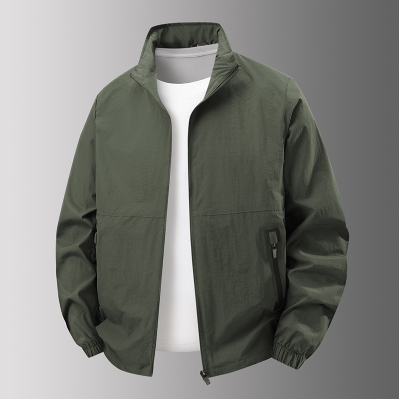 Chaqueta de hombre transfronteriza primavera y otoño 2025 nuevo negocio ocio abrigo transpirable al aire libre chaqueta de otoño para papá image 4