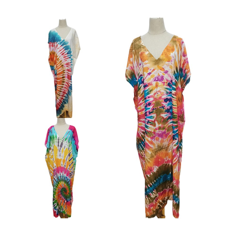 Cruzadas de Europa y América floreciente playa blusa ocio vacaciones vestido bikini protección solar camisa traje de baño desgaste exterior Z510-1