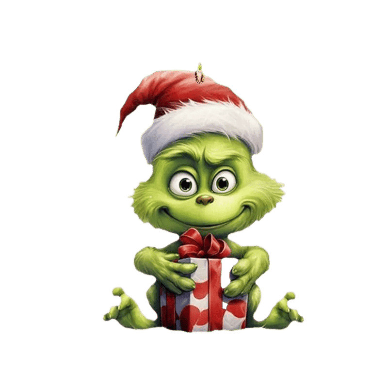 Transfronterizo nuevo 2D Grinch Baby Colgante decoración de Navidad decoración de árbol de Navidad colgante acrílico image 5