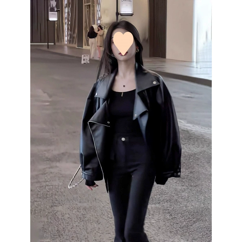 Demi-season jacket, loose fit