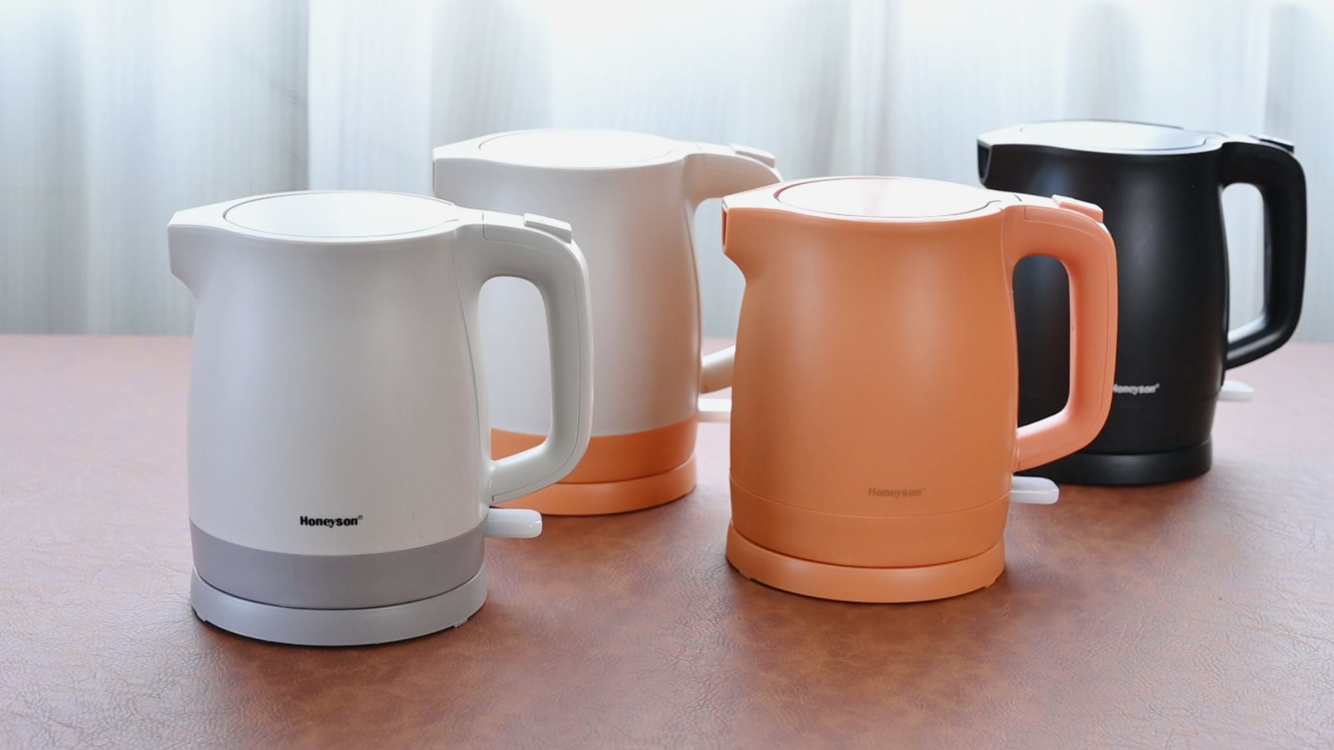 Hotéis Honeyson hervidor eléctrico de acero inoxidable de doble capa de hervidor de agua 0.8L anti-seco quemado apagado automático image 9