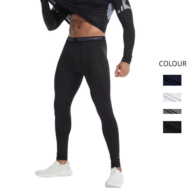 Cross-Border Men's Pro Basketball Fitness Yoga Pants Leggings Running Training Quick-Drying Elastic Tight Pants 1103
