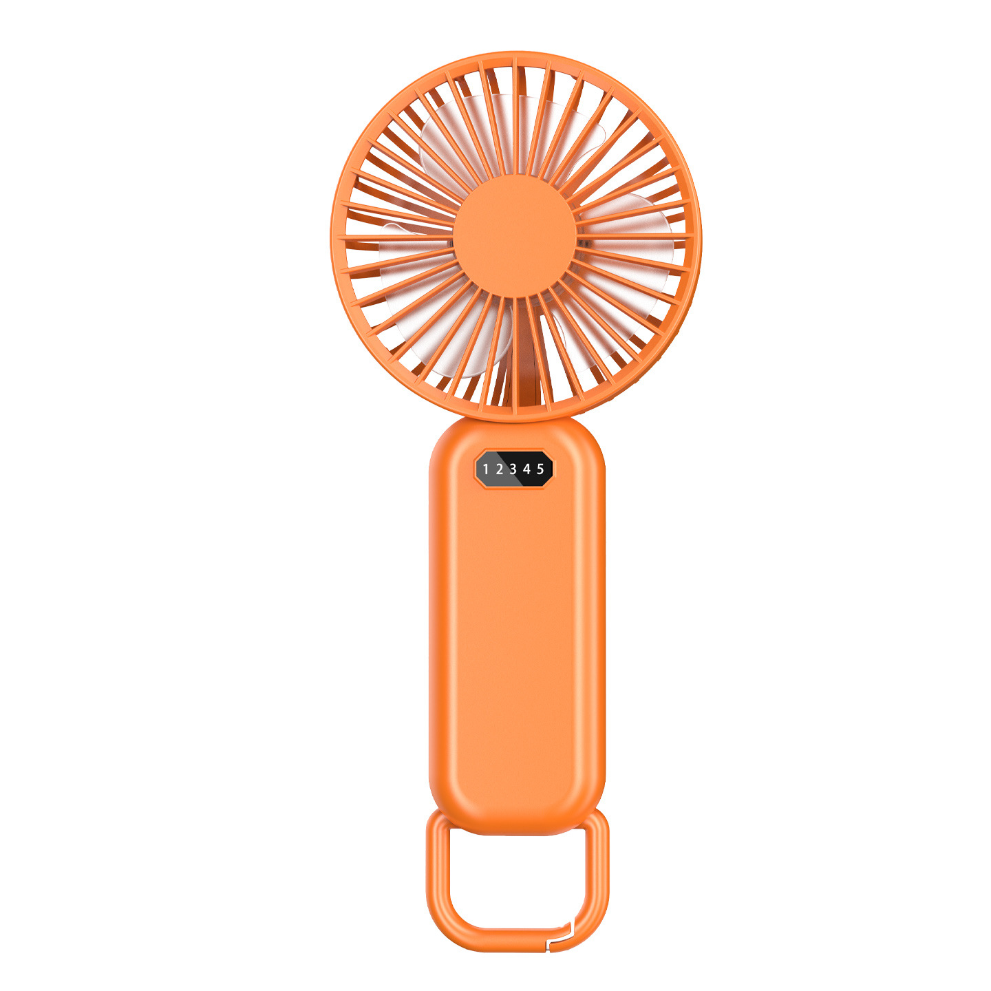 2026 transfronterizo nuevo ventilador de aire acondicionado de mano USB recargable pequeño ventilador portátil mini dormitorio mesa logo silencioso image 6