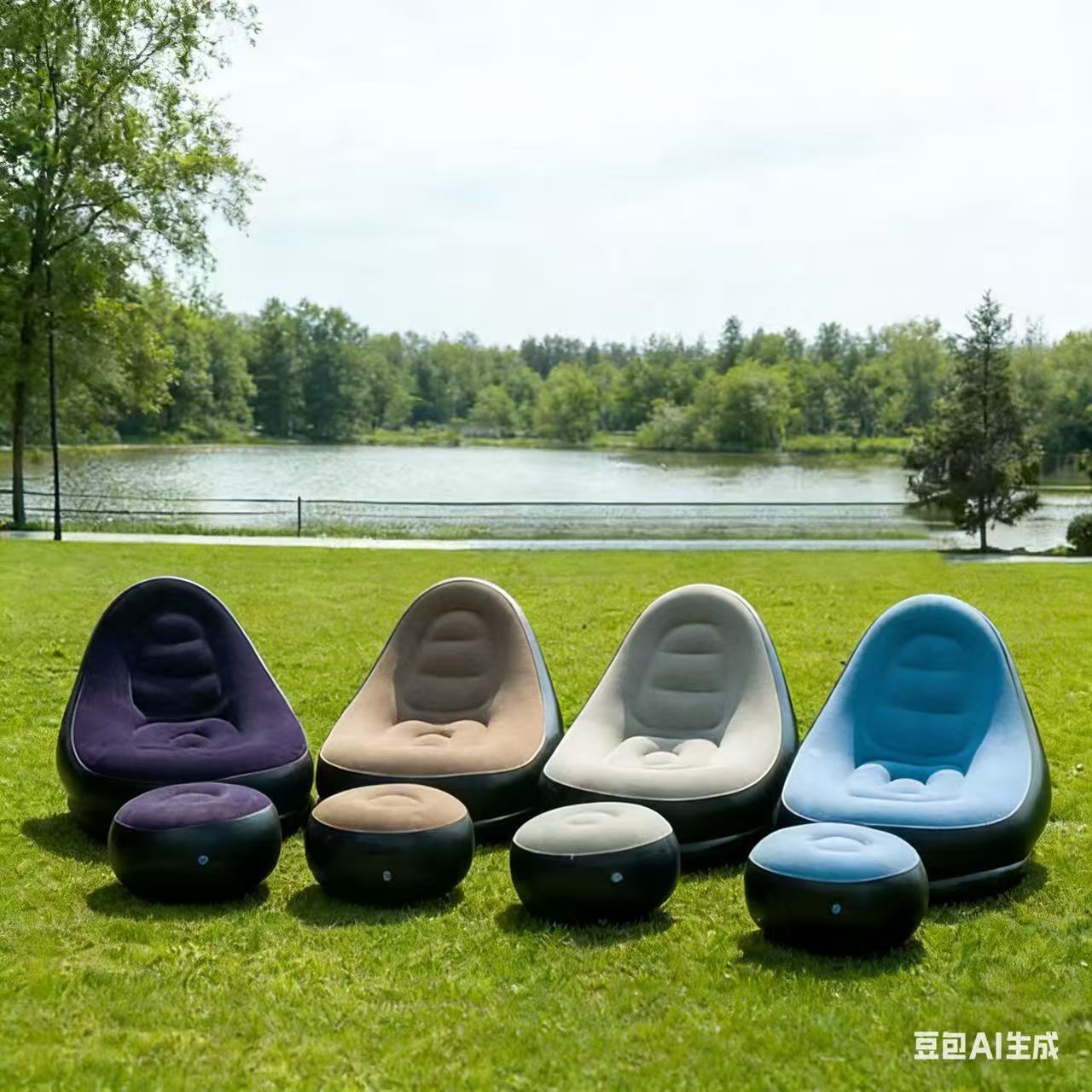 厂家批发多功能充气组合沙发单人沙发床懒人沙发午休躺椅