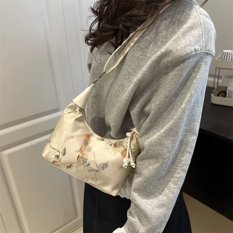 新中式国风手提包包女式2025夏季新款高颜值时尚单肩斜挎包手拎包