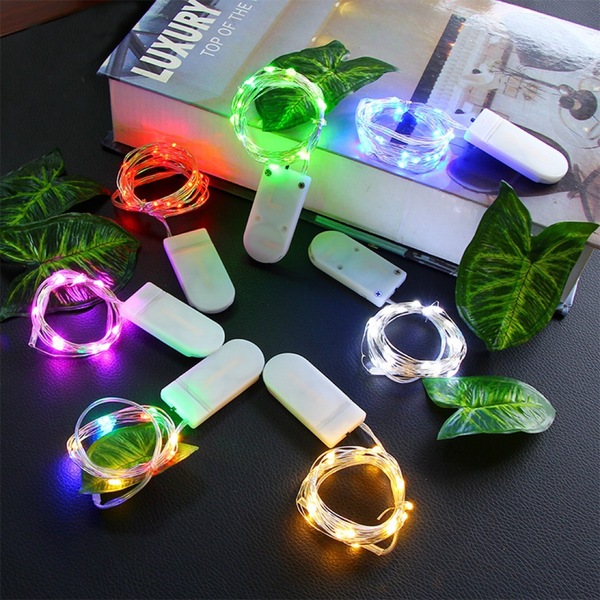 Mixed lamp small white box wine bottle lamp 2032 lamp string colorful light emitting toy colorful plastic toy wholesale Image