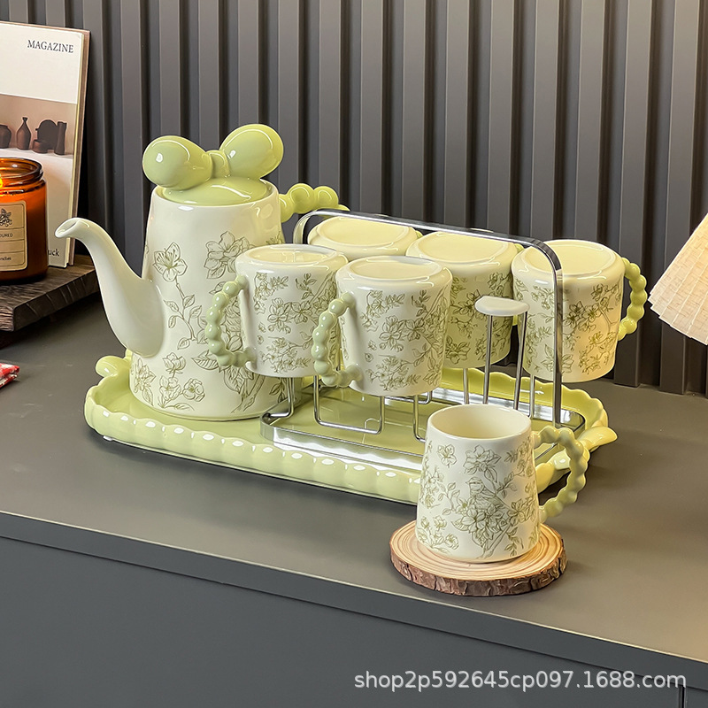 乔迁新居陶瓷茶壶水杯家用套装家用客厅喝水杯杯具高级感新婚礼盒|undefined