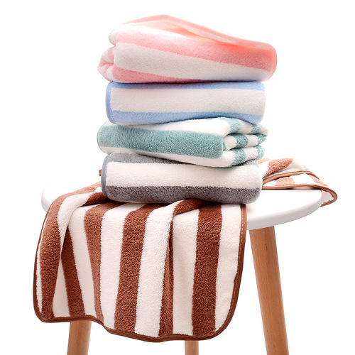 High-density coral velvet bath towels for men and women, gauze bagged soft souvenir bath towels, towel and bath towel sets