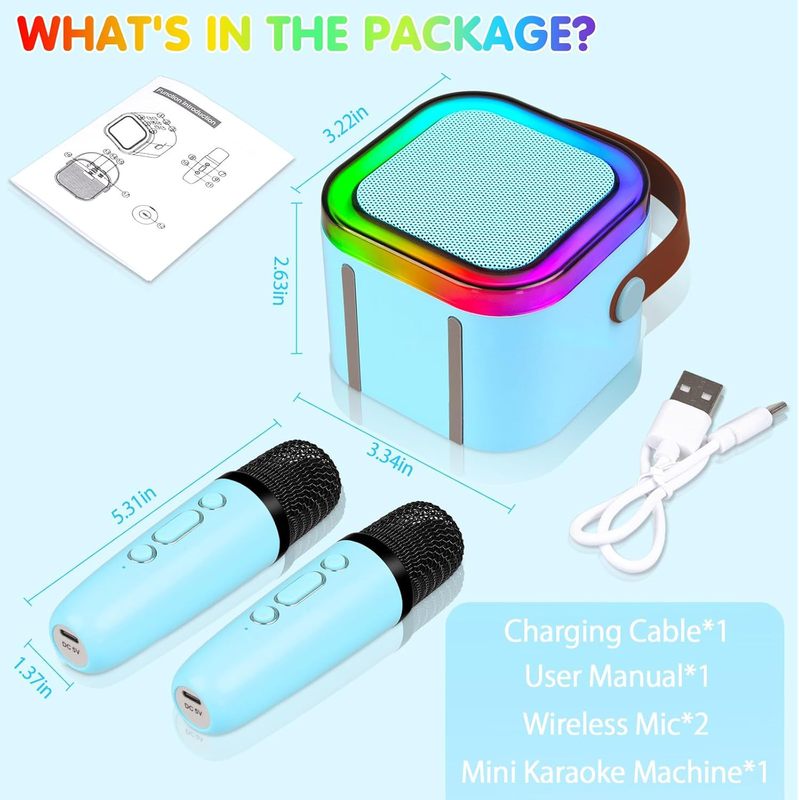クロスボーダー K12 Bluetooth スピーカー カラオケ Bluetooth スピーカー USB ポータブル Bluetooth スピーカー ワイヤレス Bluetooth オールインワン 歌うサウンド|undefined