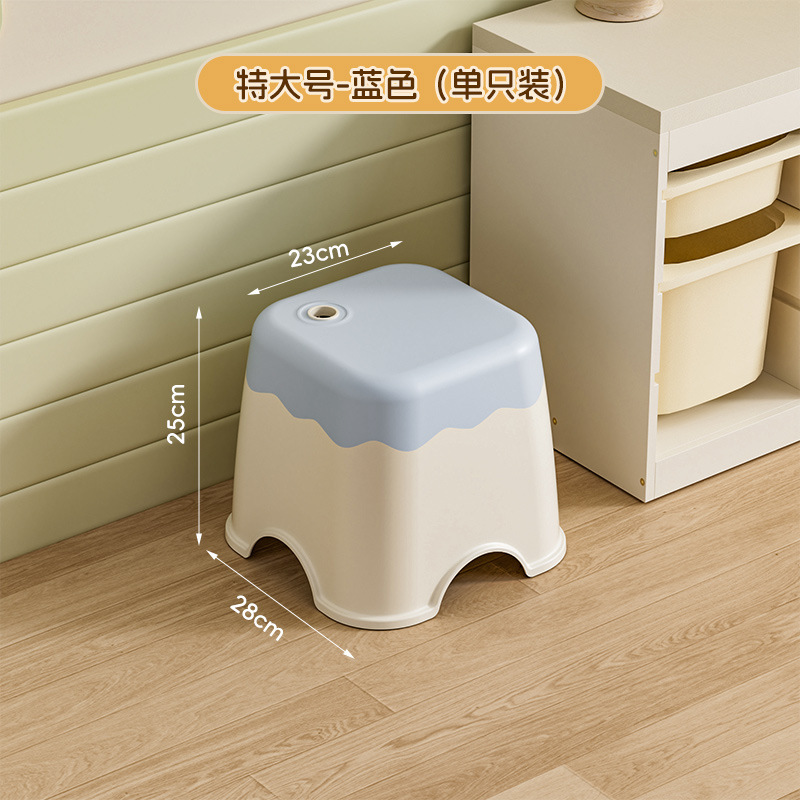 厚みのある子供用小さなスツール、家庭用低スツール、プラスチック製の靴交換用ベンチ、赤ちゃんのかわいくて丈夫で耐久性のある幼稚園の椅子|undefined