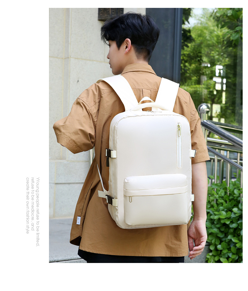 New Business Travel Large Capacity USB Interface Backpack Computer Bag_voghion.com