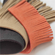 加工流苏绒面超纤革成品流苏吊坠彩色流苏卷挂件饰品支持定制规格