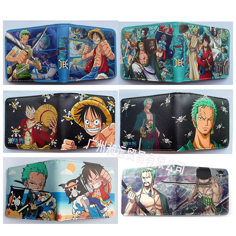 Anime New One Piece Short Wallet Luffy Zoro Student Unisex Coin Purse Pu Leather Wallet Anime New One Piece Short Wallet Luffy Zoro Student Unisex Coin Purse Pu Leather Wallet