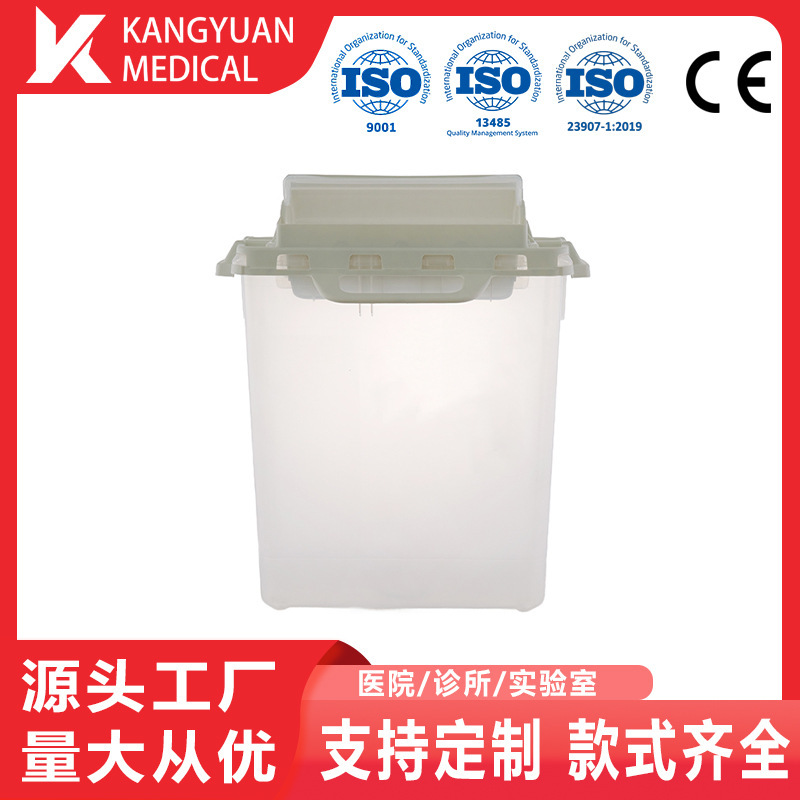 3-Gallon Sharp Object Container Transparent White Trash Can Sharp Object Box Needle Storage Box Waste Container Fda Certified 3-Gallon Sharp Object Container Transparent White Trash Can Sharp Object Box Needle Storage Box Waste Container Fda Certified