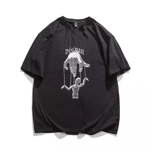 Men's Short Sleeve T-Shirt  New Summer Korean Style Trendy Plus Size Loose Hong Kong Style Japanese Half Sleeve Top