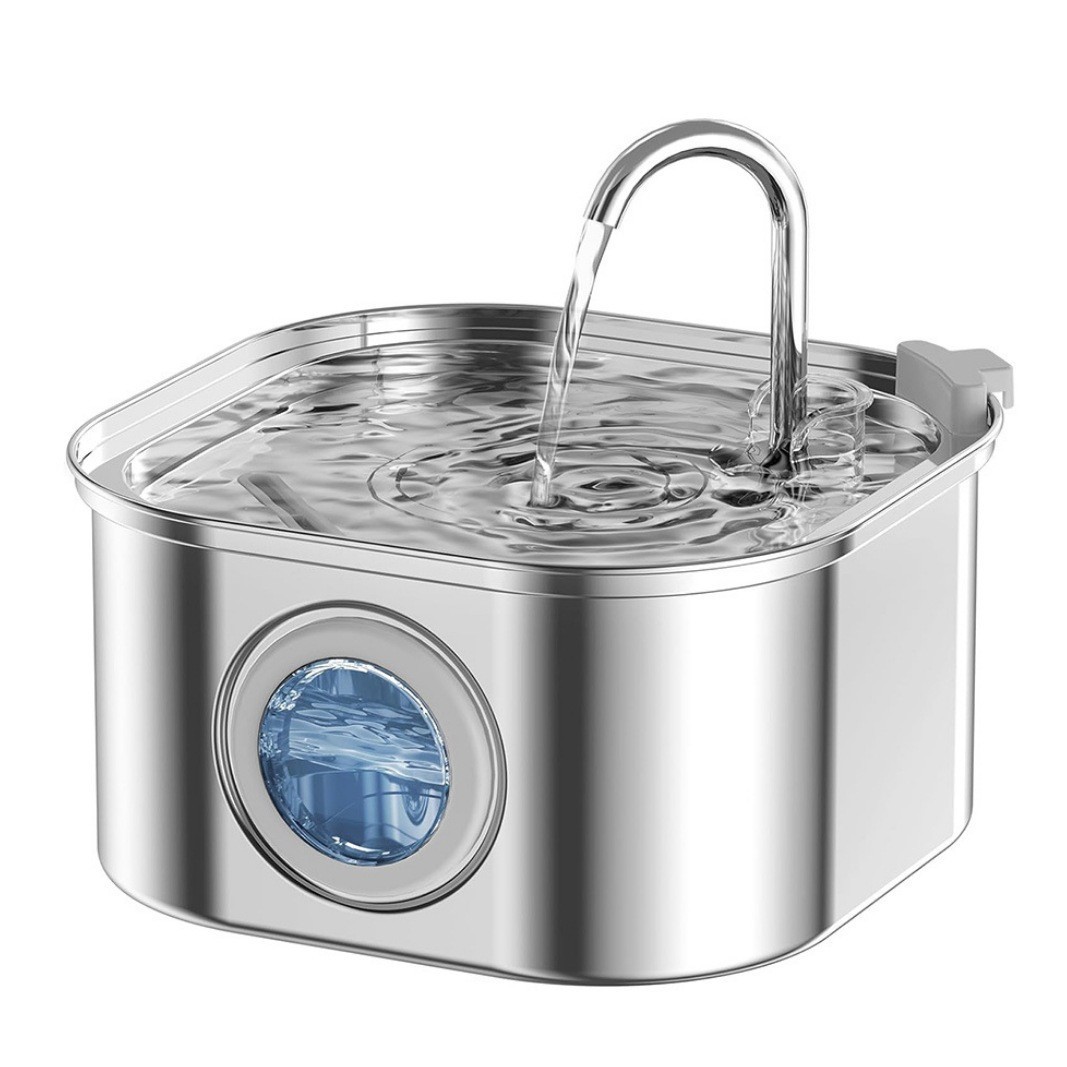 Amazon de acero inoxidable inteligente para bebidas de mascotas 3.2L filtro de circulación automática de gran capacidad alimentador de agua para gatos y perros