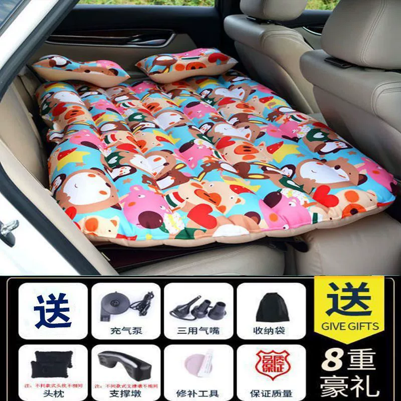 Inflatable mattress for auto for traveling for car, universal soft heel