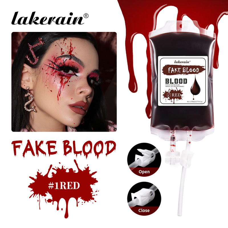 lakerain 袋装假血系列万圣节主题妆容kong怖电影Fake blood|undefined