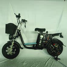 16寸48V60V500W電動自行車助力車鋰電哈雷油剎出口外貿載重王外貿