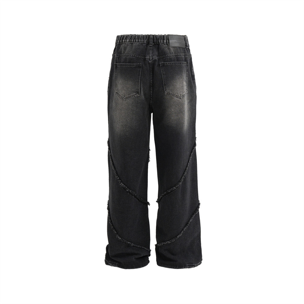 Fashion Personality Loose Denim Trousers Men