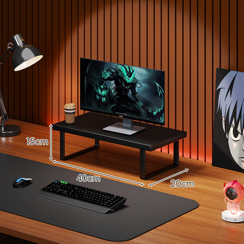Soporte Elevador para Monitor de Computadora de Madera Organizador para Escritorio